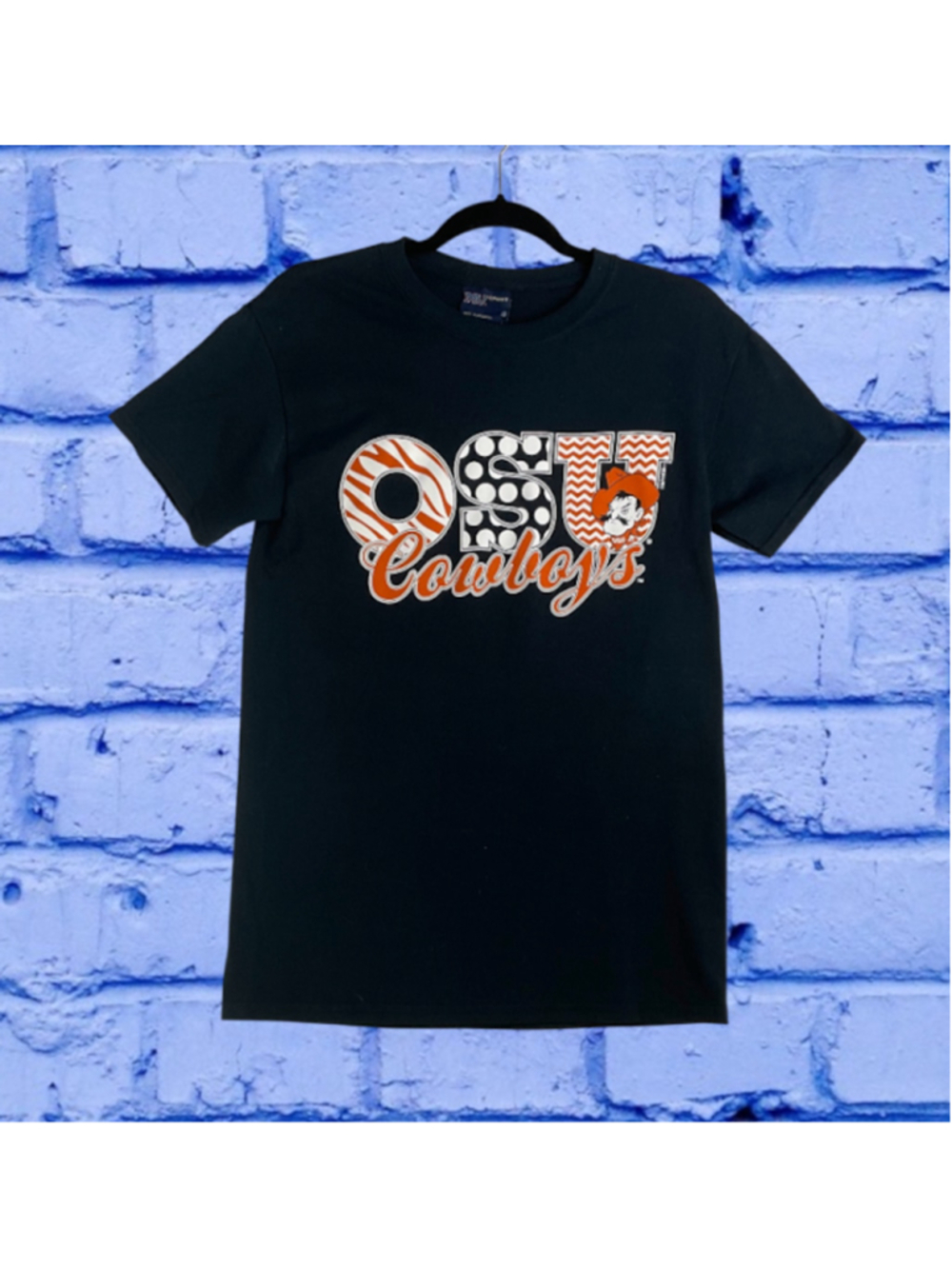 NWT MV Sport Oklahoma State Cowboys OSU Graphic T-Shirt Navy Small